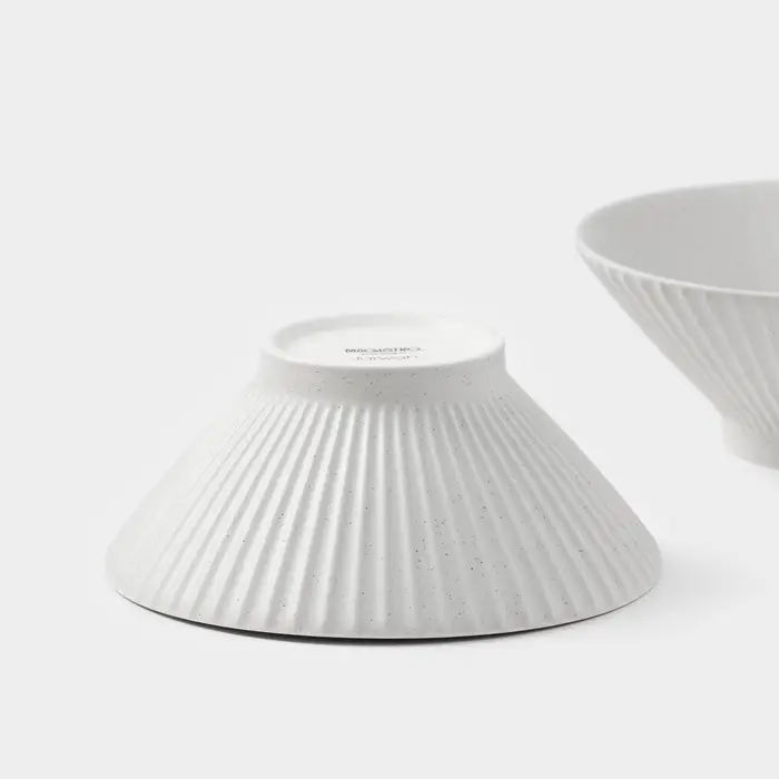 Салатники Magistro Jarwah Lausanne, 700 мл, 17.5&times;7.3 см, набор 2 шт., фарфор, серые