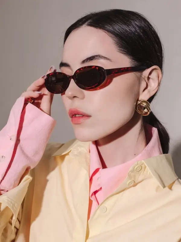 Очки солнцезащитные женские &laquo;OneSun. Леопардовый принт&raquo;, uv 380, дужка 13.6 см, ширина 14.3 см, линза 5.3&times;3 см