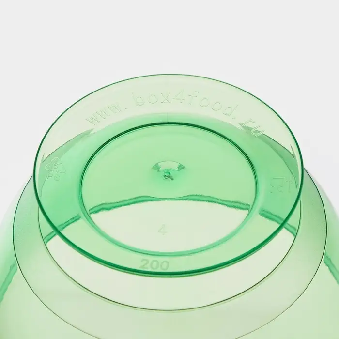 Креманка пластиковая одноразовая для фуршета «Кристалл», 200 мл, зелёная Креманка пластиковая одноразовая для фуршета «Кристалл», 200 мл, зелёная