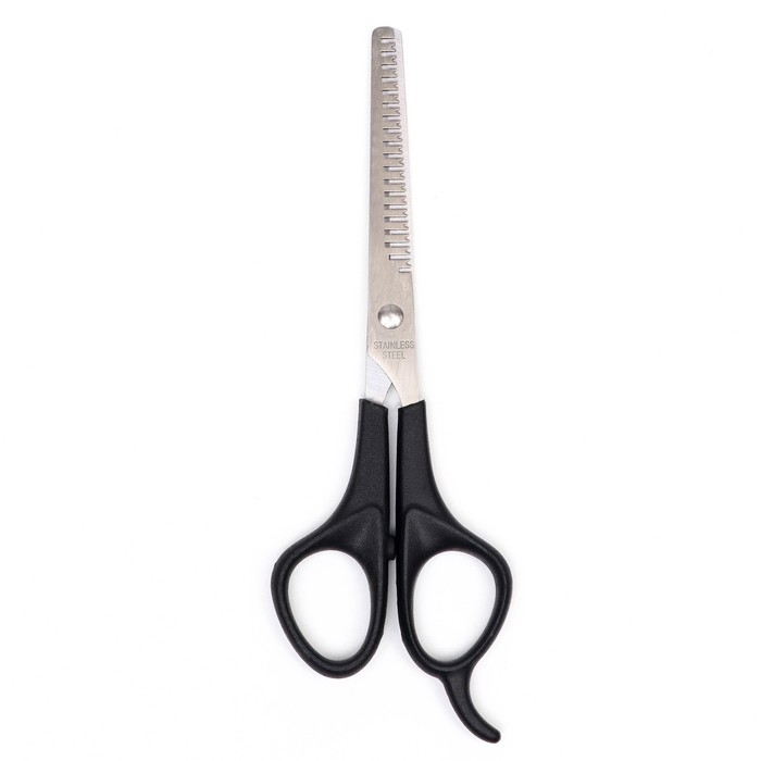 Ножницы филировочные для стрижки собак и кошек, пластиковые ручки, микс цветов Ножницы филировочные для стрижки собак и кошек, пластиковые ручки, микс цветов