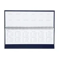 Планинг недатированный 100 х 300 мм, 56 листов, на гребне, обложка из искусственной кожи, синий Планинг недатированный 100 х 300 мм, 56 листов, на гребне, обложка из искусственной кожи, синий