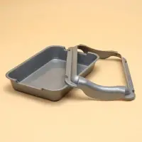 Туалет для кошек, 36&times;26&times;9 с, средний, с бортом, пластик, серебристый