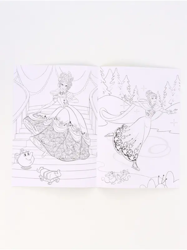 Подарочный набор в коробке Подарочный набор в коробке "Новогодний бал принцесс", 12 книг, Disney