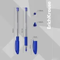 Ручка шариковая ErichKrause U-109 Classic Stick&Grip, узел 1.0 мм, чернила синие, резиновый держатель, длина линии письма 1000 метров Ручка шариковая ErichKrause U-109 Classic Stick&Grip, узел 1.0 мм, чернила синие, резиновый держатель, длина линии письма 1000 метров