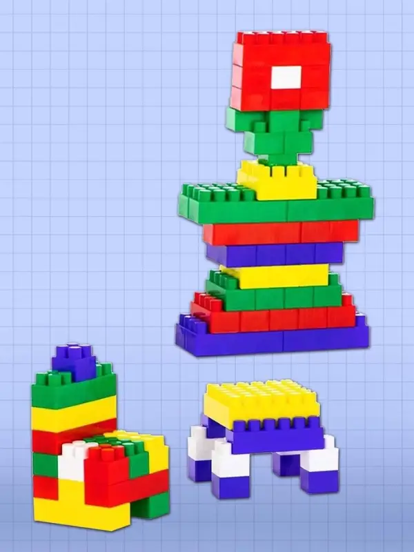 Конструктор средний, 72 элемента, МИКС