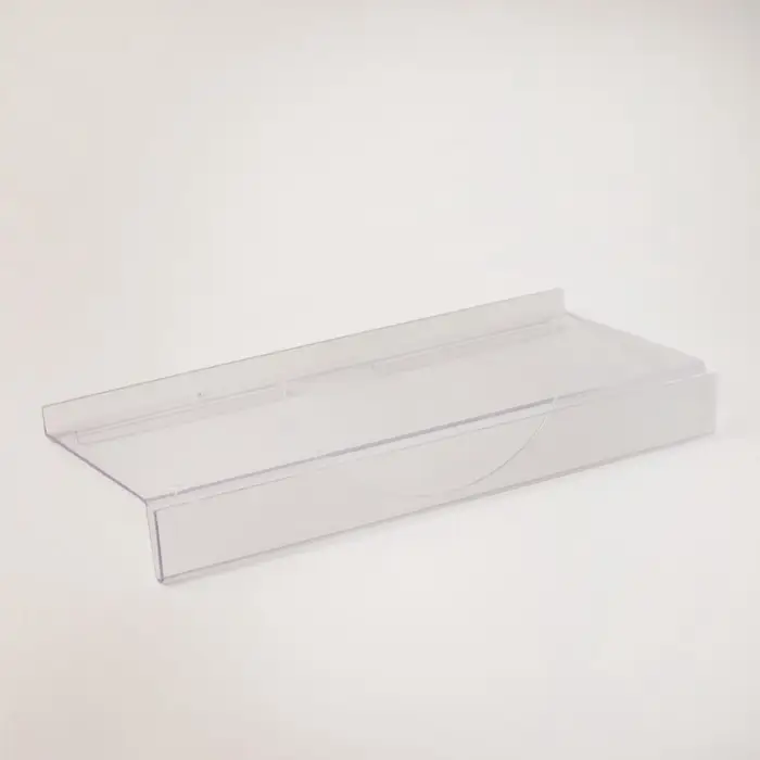 Полка для экономпанелей, для обуви, с ценникодержателем, 24.5&times;11.5 см, оргстекло, 3 мм
