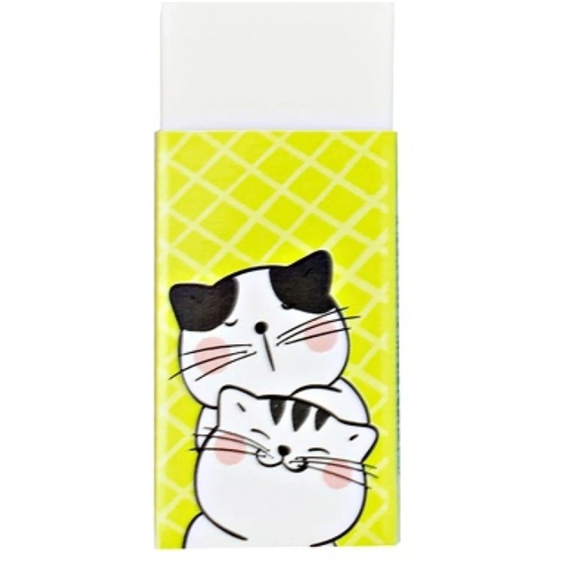 Ластик прямоугольный M&G So Many Cats, 43x18x12 мм, ПВХ, белый, уп ассорти