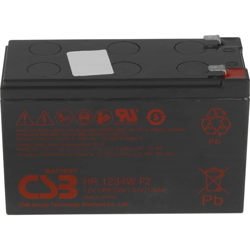 Батарея для ИБП CSB серия HR, HR1234W F2 CSB, 12В/8.5Ач