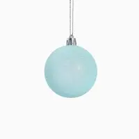 Ёлочные игрушки &laquo;Блеск&raquo;, шары новогодние, набор 6 шт., d=6 см, голубой