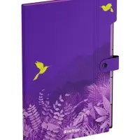 Папка А4 Flower Art, 5 отделений, 600 мкм, на кнопке, с рисунком