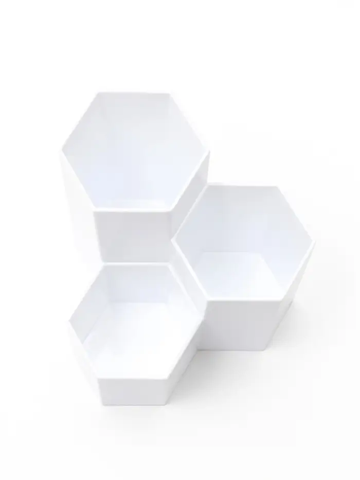Органайзер для хранения, 3 секции, 12&times;11.5&times;11.5 см, пластиковый