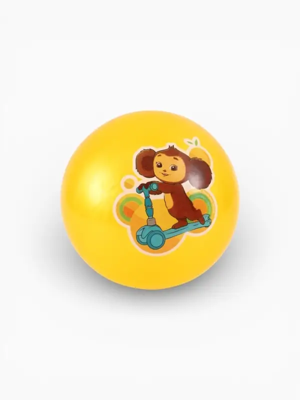 Мяч детский 22 см, 60 г, Чебурашка, МИКС