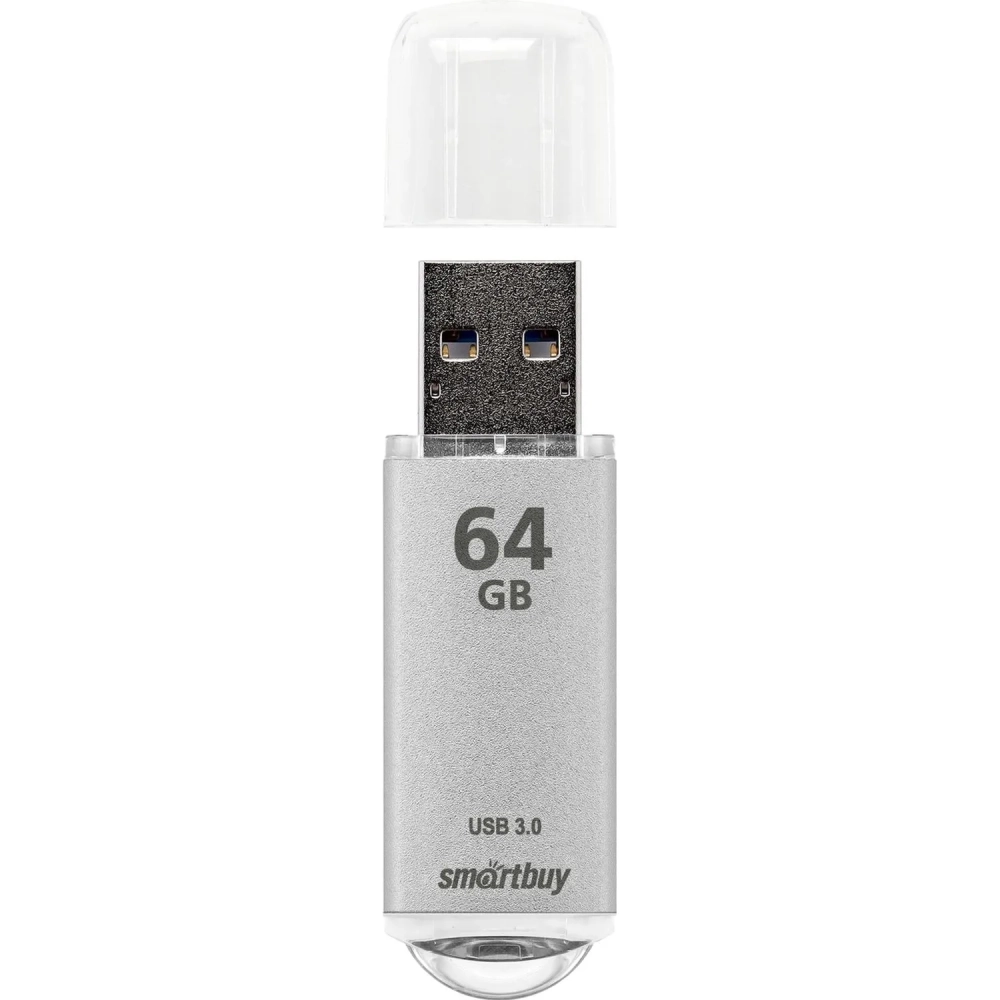 Флеш-память Smartbuy UFD 3.0/3.1 64GB V-Cut Silver (SB64GBVC-S3)