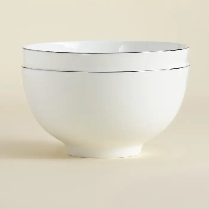 Салатники SL Home &laquo;Каскарон&raquo;, 1.4 л, d=18 см, набор 2 шт., костяной фарфор, белые