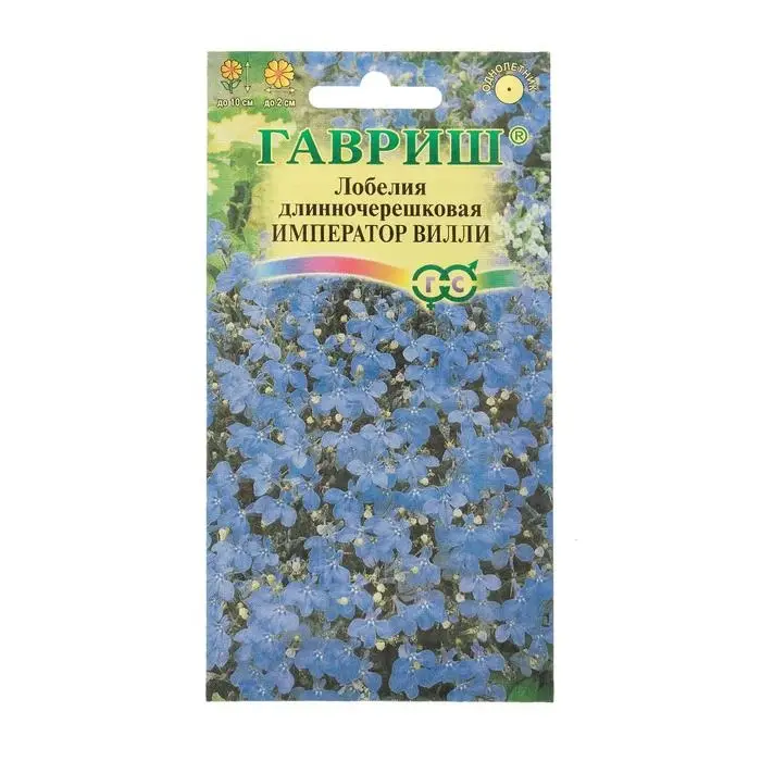 Семена цветов Лобелия Семена цветов Лобелия "Император Вилли", ц/п, О, 0.01 г
