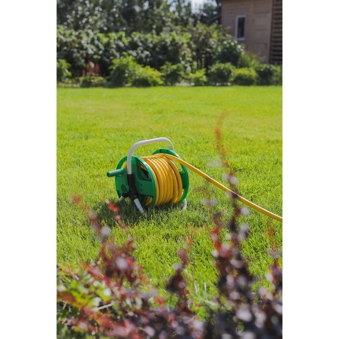 Катушка для шланга до 30 метров, металл, пластик, 1/2 Катушка для шланга до 30 метров, металл, пластик, 1/2", Greengo