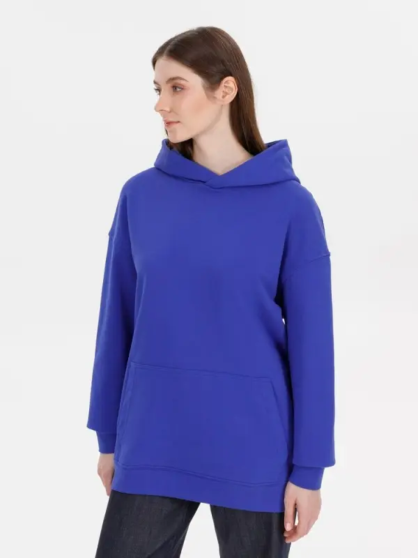 Худи оверсайз унисекс Outshine, ярко-синее, размер XS/S Худи оверсайз унисекс Outshine, ярко-синее, размер XS/S