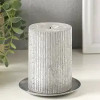 Подсвечник "Чашка" на 1 свечу, 10 см, серебро