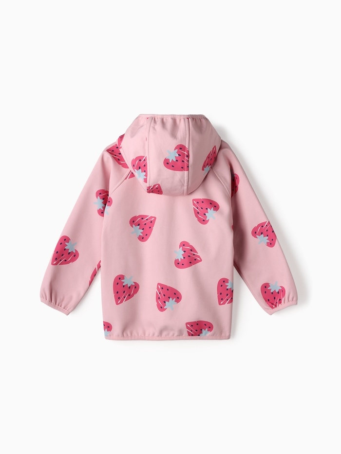Ветровка на флисе для девочек KAFTAN Клубника, рост 110
