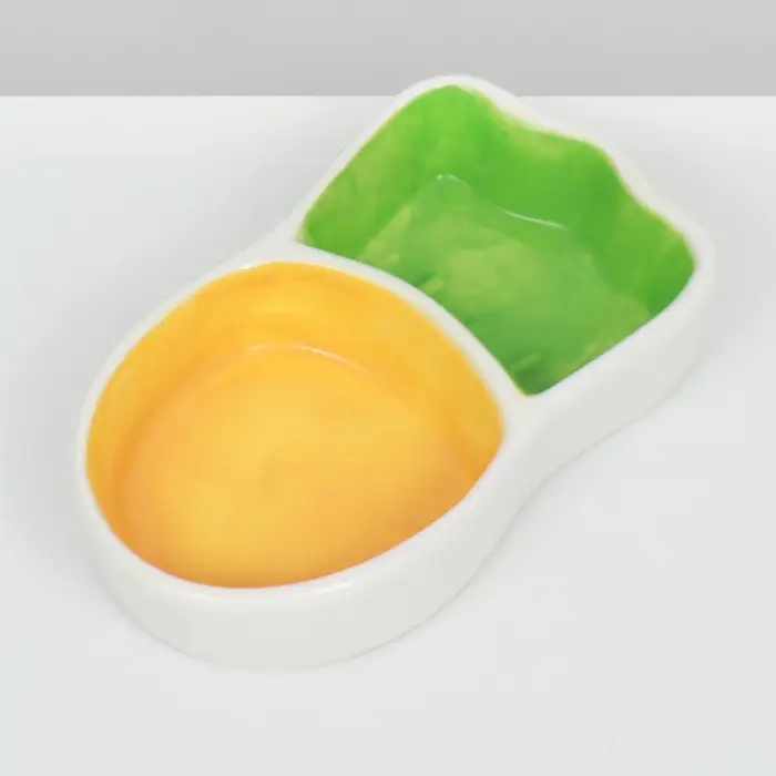 Миска для грызунов &laquo;Морковка&raquo;, 11.3&times;6.3&times;2.5 см, керамика