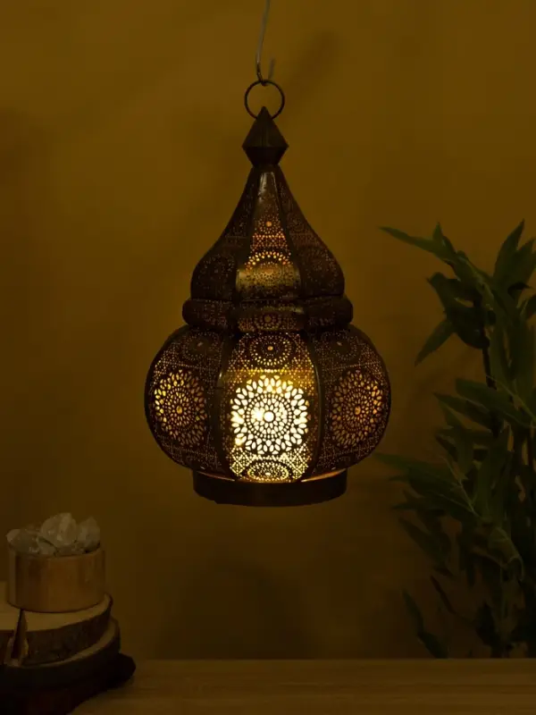 Подсвечник фонарь "Сокровища" железо 23х23х37,5 см