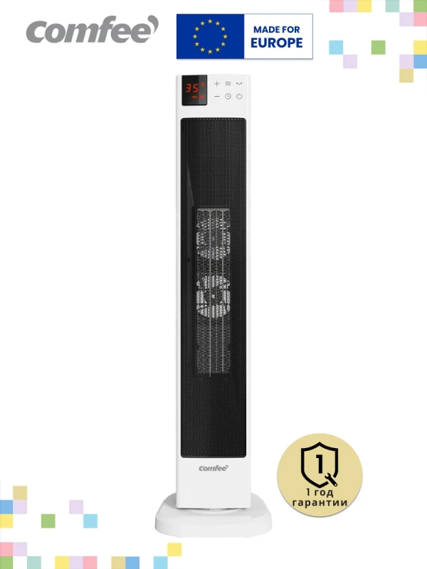 Тепловентилятор колонный CFH2030FM, 2кВт, дисплей, белый Тепловентилятор колонный CFH2030FM, 2кВт, дисплей, белый