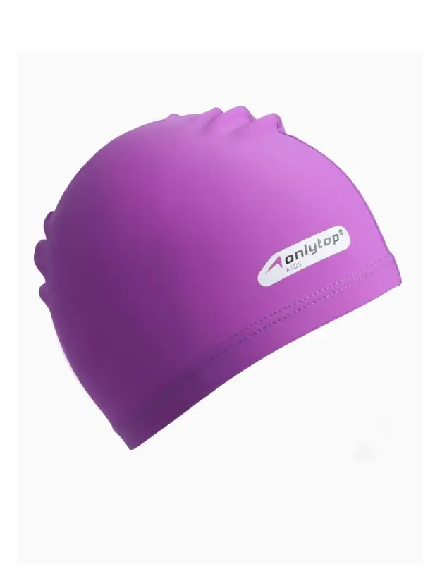 Шапочка для плавания детская ONLYTOP SWIM, тканевая, обхват 46-52 см, цвет фиолетовый Шапочка для плавания детская ONLYTOP SWIM, тканевая, обхват 46-52 см, цвет фиолетовый