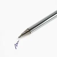 Ручка с пером, синяя паста, длина 25 см