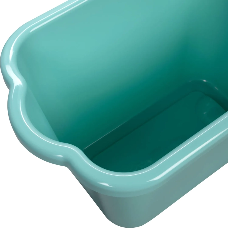 Ведро прямоугольное Idea 9,5л аквамарин М 2420