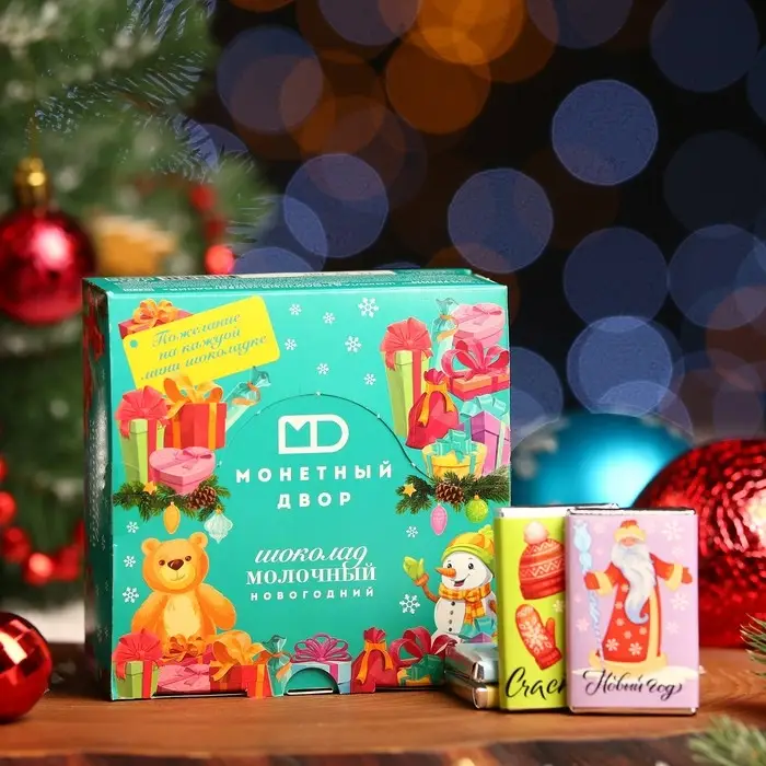 Шоколад молочный Шоколад молочный "Новогодний", 12 г