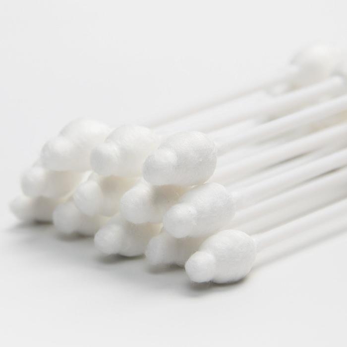 Ватные палочки с ограничителем, коробка 40 шт., пластик, цвет белый Ватные палочки с ограничителем, коробка 40 шт., пластик, цвет белый