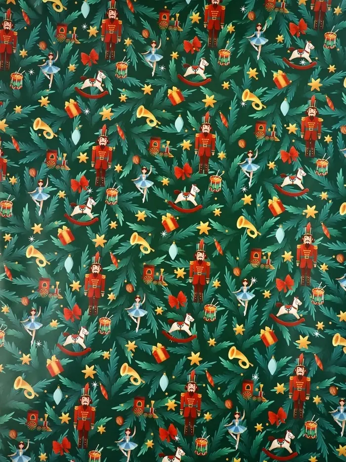 Набор упаковочной бумаги &laquo;Зимняя сказка&raquo;, 4 листа, 70&times;100 см