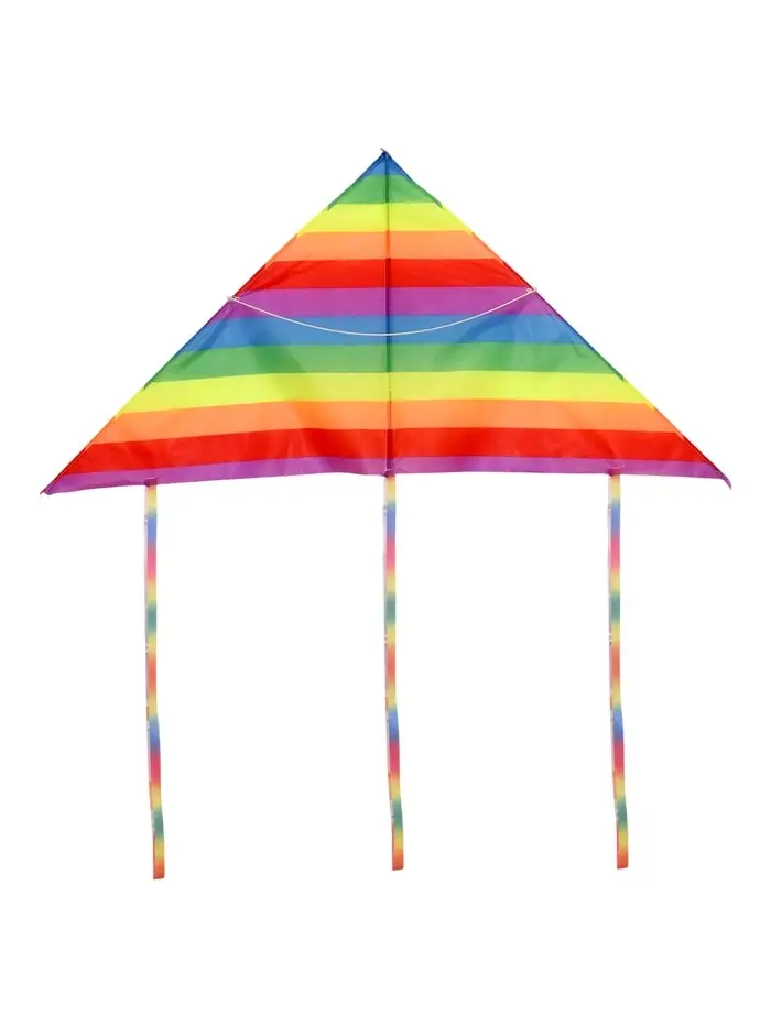 Воздушный змей &laquo;Цветные полоски&raquo;, с леской