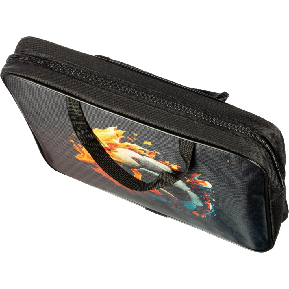 Папка для тетрадей школьн.А4 с ручк+ тверд.дно,ШИРОКАЯ ПШ-11,ОГНЕННЫЕ ИГРЫ