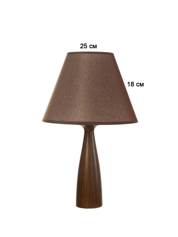 Лампа настольная BayerLux ЭКО Лампа настольная BayerLux ЭКО "Тон" 1х40Вт Е27 темно-коричневый 24х24х41,5см