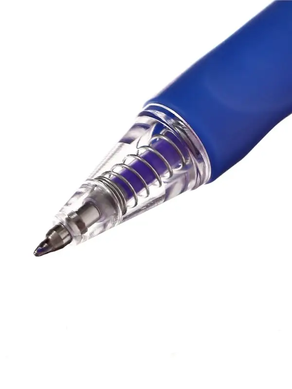 Стираемая ручка, гелевая, автоматическая, синий стержень, узел 0.5 мм