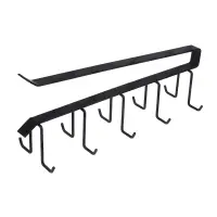 Вешалка подвесная на полку тм VETTA, 26х7см, 10 крючков, металл