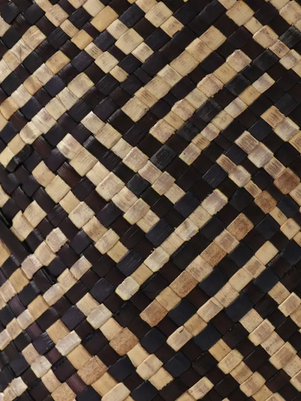 Сумка плетёная из пандана, 25&times;18&times;38 см, бежево-коричневая