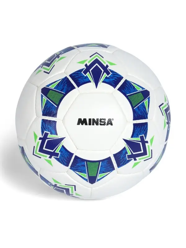 Футбольный мяч Minsa FB100 HS, ручная сшивка, 32 панели, размер 5