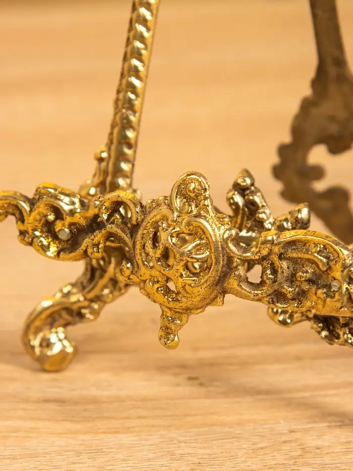 Мини мольберт "Трезубец" латунь 25х10х3 см