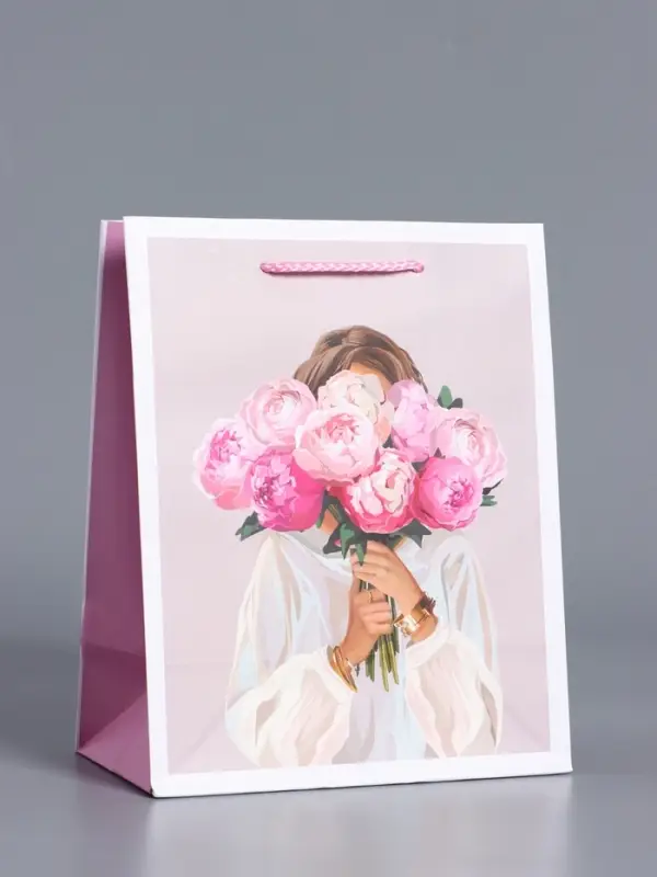 Пакет подарочный "Момент для себя" ламинированный 18 х 22,3 х 10 см