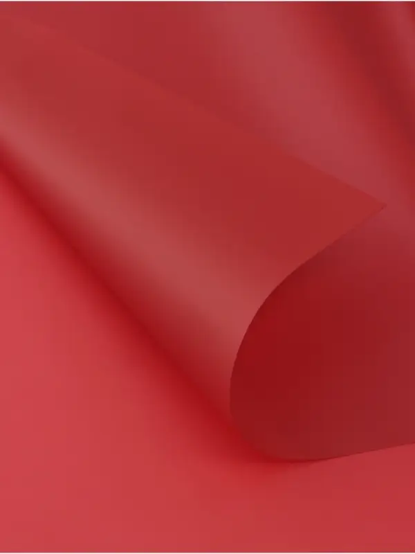 Пленка для цветов, матовая, алый, 57&times;57 см, 55 мкм