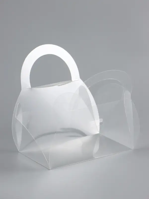 Складная прозрачная коробка из PVC, для упаковки подарков, 9.5×6×5 см Складная прозрачная коробка из PVC, для упаковки подарков, 9.5×6×5 см