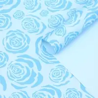 Пленка для цветов, "Цветы", голубая, 57х57 см