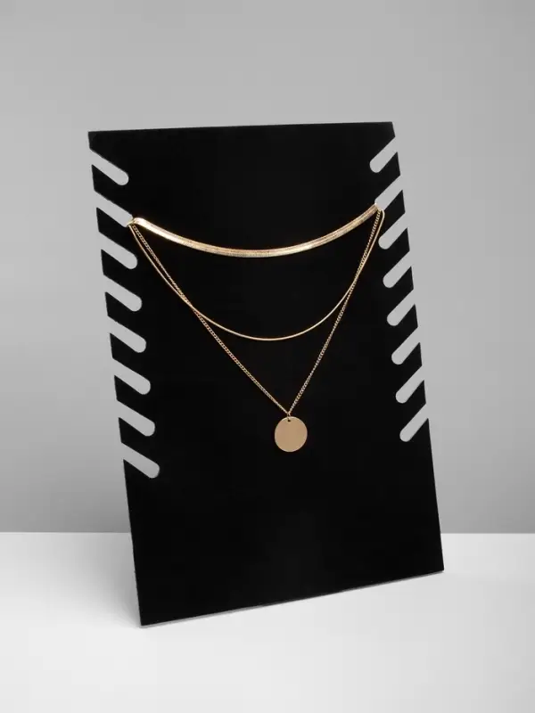 Подставка под кулоны, цепи QF, 19&times;9.5&times;28 см, чёрная