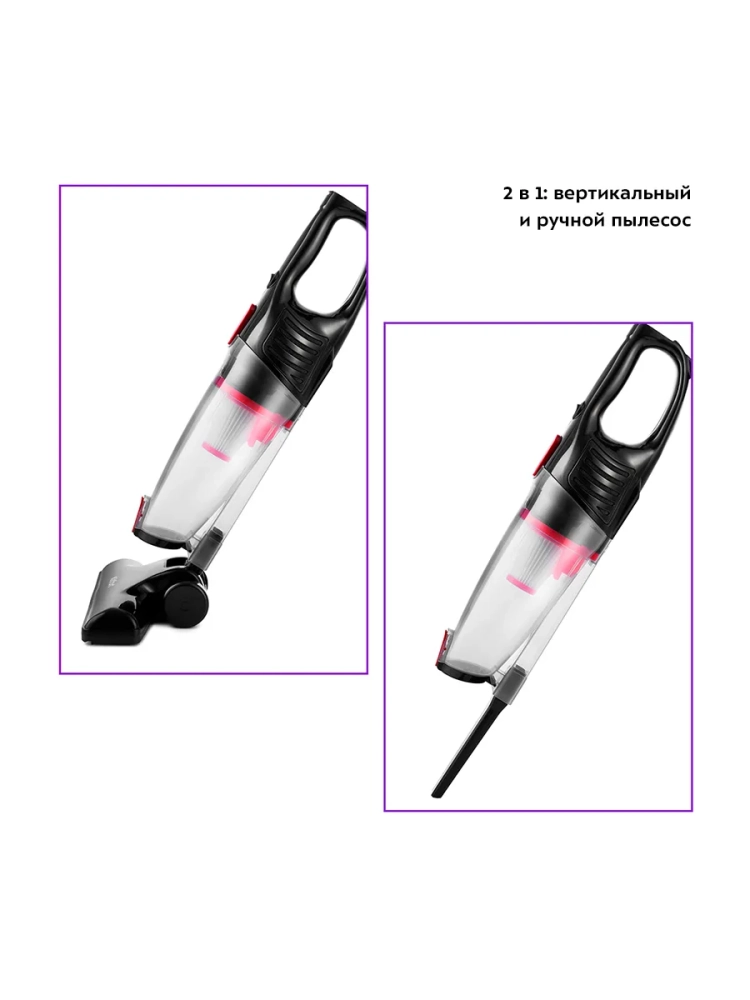 Пылесос для дома вертикальный ручной КТ-597 - 600 Вт