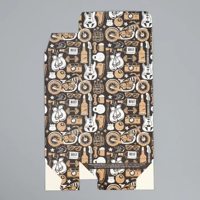 Коробка подарочная складная, упаковка, &laquo;Брутальность&raquo;, 16 х 23 х 7.5 см