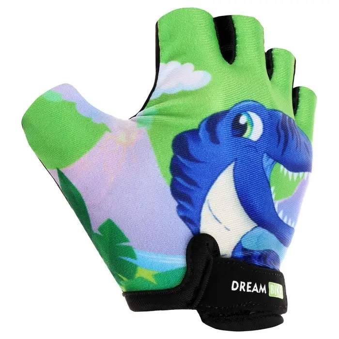 Перчатки велосипедные Dream Bike «Динозавр», детские, р. S Перчатки велосипедные Dream Bike «Динозавр», детские, р. S