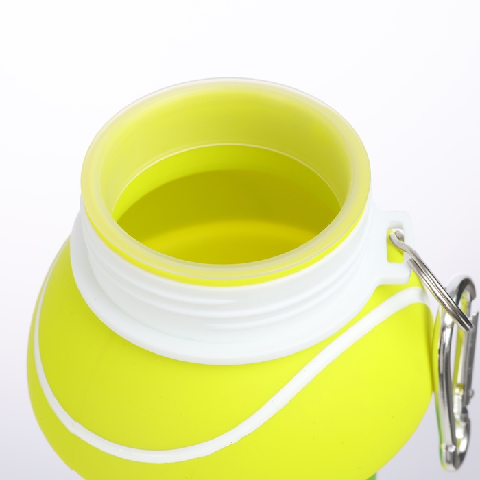 Бутылка для воды, 550 мл,  Бутылка для воды, 550 мл, "Теннисный мяч" складная, 18 х 8.7 см