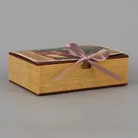 Коробка подарочная, самосборная &laquo;Приятных сюрпризов&raquo;, 16.5&times;12&times;5 см